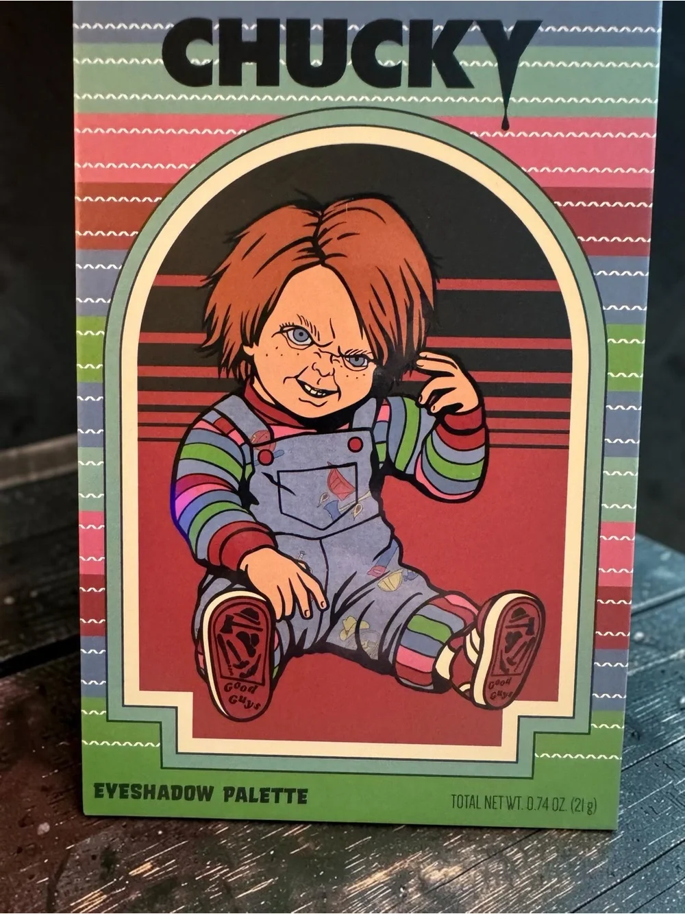 Chucky Eyeshadow Palette 12 Shade Horror Makeup Collectible 0.74 oz